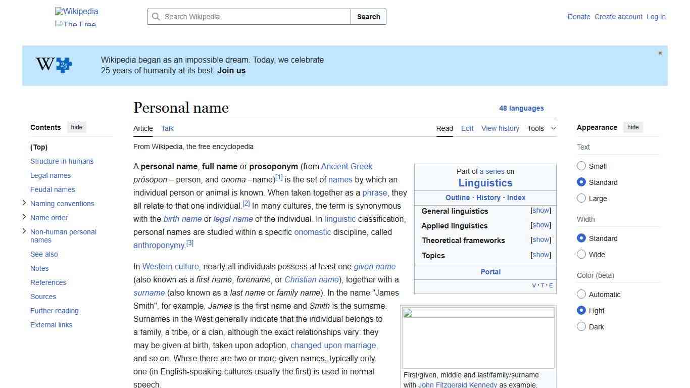 Personal name - Wikipedia
